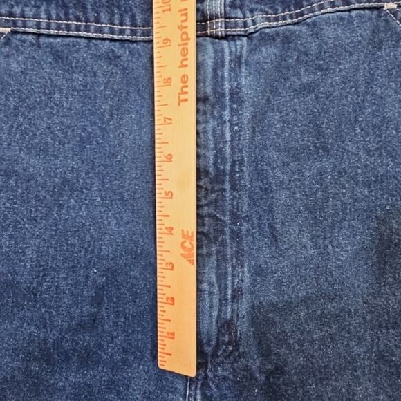Carhartt Denim Dungarees Overalls Workwear Coveralls XL W 38 x L 32 Y2K Blue - Picture 12 of 14